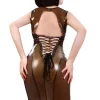 Latex Studded Strutter Coat-style Dress