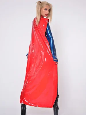 Latex Super Girl Cosplay Catsuit Latex Super Girl Cosplay Catsuit
