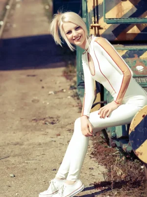 Latex Teardrop Casual Catsuit