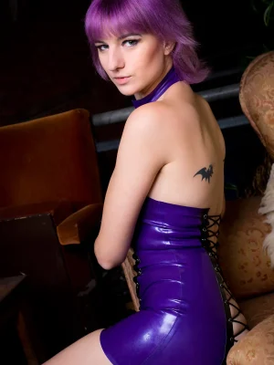 Latex Temptress Laced Micro Dress Latex Temptress Laced Micro Dress