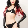 Latex Thora Laced Underbust Corset Latex Thora Laced Underbust Corset