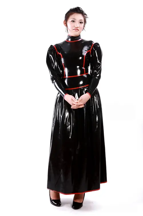 Latex Total Black Dress Latex Total Black Dress