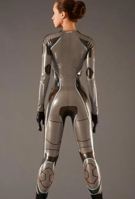 Latex Tron Lady Costume Catsuit Latex Tron Lady Costume Catsuit