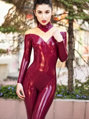Latex Vivacious Pants Suit Catsuit