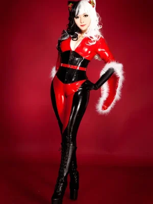 Latex Wild About Mrs Claus Catsuit