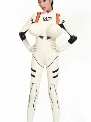 Latex Zero Operator Boobs Costume Catsuit