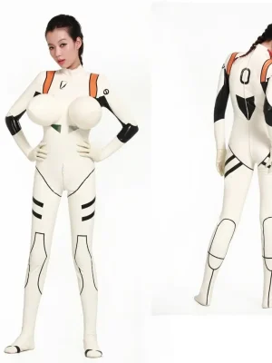 Latex Zero Operator Boobs Costume Catsuit