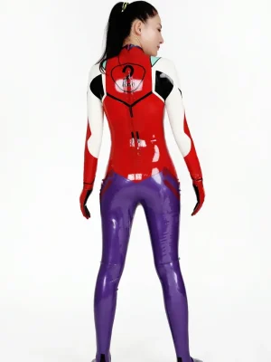 Latex Zero Two Darling Catsuit With Feet & Gloves Latex Zero Two Darling Catsuit With Feet & Gloves