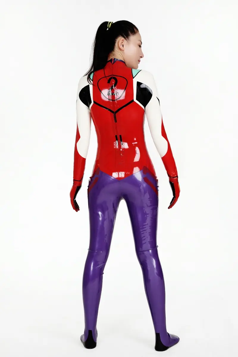 Latex Zero Two Darling Catsuit With Feet & Gloves Latex Zero Two Darling Catsuit With Feet & Gloves